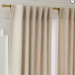 West Elm European Flax Linen Curtain, set of 2